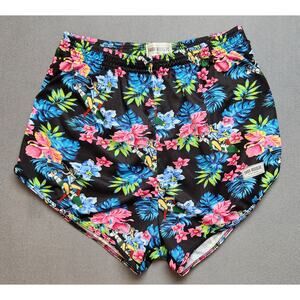 Thigh Hugger Lifting Shorts Womens Size M/L The Thigh High Floral Rocket